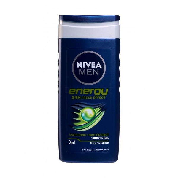 Nivea spg. Men Energy Fresh 250ml 3in1 - Kosmetika Pro muže Péče o tělo Sprchové gely